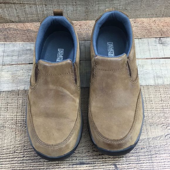 Duluth Brown Tan Leather Loafers Womens 6 Medium Slip On Comfort Shoes - Picture 3 of 12